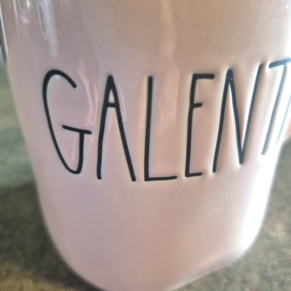 NWOT Rae Dunn Pink Galentine Ceramic Coffee Mug - Picture 3 of 7